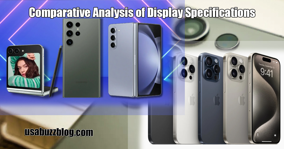 Comparative Analysis of Display Specifications