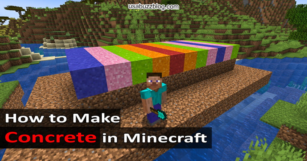 How to Make Concrete in Minecraft